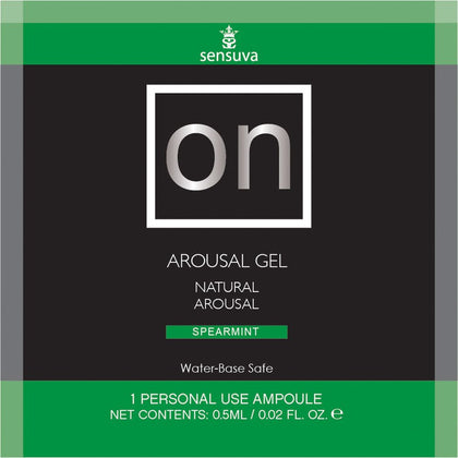 On Arousal Gel Spearmint 6 ml Single Use Packet

Introducing the Sensual Bliss Arousal Gel - Spearmint 6 ml Single Use Packet