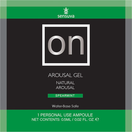 On Arousal Gel Spearmint 6 ml Single Use Packet

Introducing the Sensual Bliss Arousal Gel - Spearmint 6 ml Single Use Packet - Adult Naughty Store