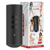 Introducing the Kiiroo™ TITAN Experience: Handheld Stroker with Touch-Sensitive Vibration Technology - Model T1, Male, Full-Body Pleasure, Obsidian Black