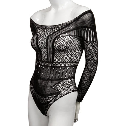 Scandal Plus Size Off the Shoulder Body Suit - The Ultimate Seductive Mesh Lace Bodysuit for Plus Size Women, Designed for Unforgettable Nights of Passion and Desire - Adult Naughty Store