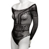 Scandal Plus Size Off the Shoulder Body Suit - The Ultimate Seductive Mesh Lace Bodysuit for Plus Size Women, Designed for Unforgettable Nights of Passion and Desire - Adult Naughty Store