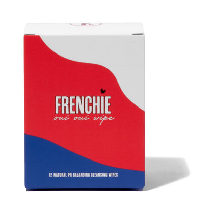 Frenchie Oui Oui Fresh & Soothing Biodegradable Bamboo Wipes - Hypoallergenic Personal Cleansing Wipes with Aloe Vera - Pack of 12