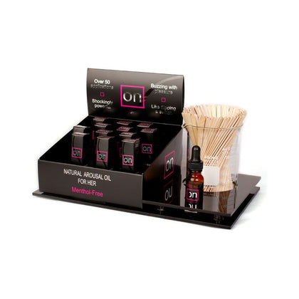 ON For Her 12 Pack w/Tester Display Unit - Intensify Your Pleasure with the ON Arousal Oil Collection - Adult Naughty Store