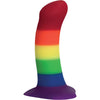 Fun Factory Amor Pride Edition Dildo - Model X1 - Unisex G-Spot and P-Spot Pleasure - Vibrant Rainbow Color