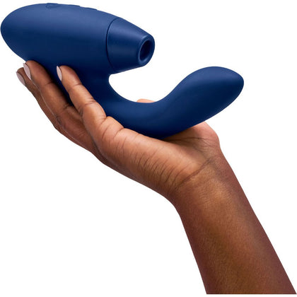 Womanizer Duo 2 Blueberry - Premium Pleasure Air Clitoral Stimulator and G-Spot Vibrator for Women - Model: Duo 2 - Blue