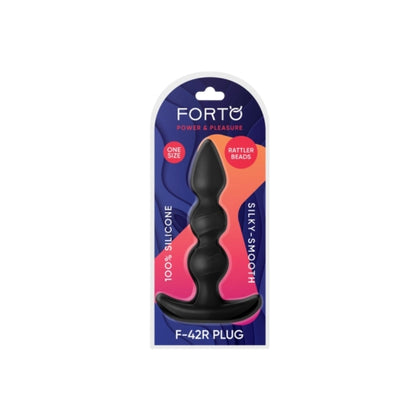 Forto F-42R Rattler Spiral Beads - Unisex Anal Pleasure Toy - Black - Adult Naughty Store