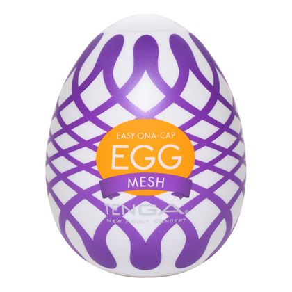 Tenga Egg Wonder Mesh - Reusable Male Masturbation Sleeve for Intense Pleasure - Model EWM-001 - Designed for Men - Stimulates Every Inch - Transparent