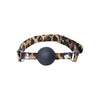 Introducing the BoundFrenzy Leopard Frenzy Silicone Ball Gag BF-2000 for Women, Enhancing Sensory Play in Exotic Leopard Print - Adult Naughty Store