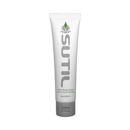 SUTIL Luxe Organic Mint Flavoured Body Glide - Silky Water-Based Lubricant for Long-Lasting Pleasure (60 ml)