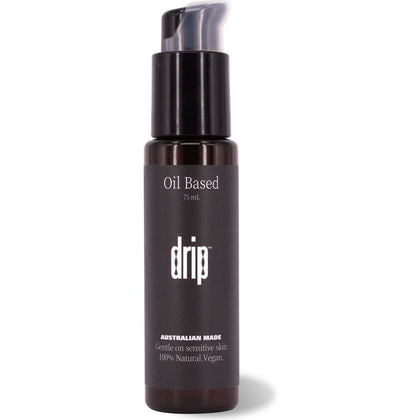 Drip Oil Based Lubricant for Smooth Massage and Play - Silky Organic Coconut Oil Blend - 75ml Bottle