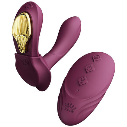 ZALO Legend Collection - AYA Velvet Purple Wearable Vibrator for Women, Internal Stimulation, Model Number: AYA-VP