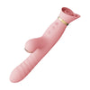 ZALO Rose Thruster Sakula Pink - Powerful Thrusting and Suction Dual Stimulator for Intense Pleasure - Adult Naughty Store