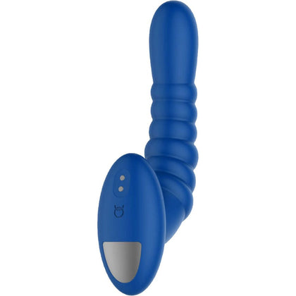 Introducing the Ribbed Pro Massager - Blue: The Ultimate Pleasure Powerhouse for Prostate Stimulation