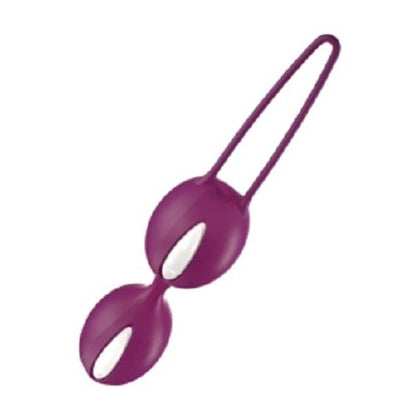 Introducing the FunFactory Smartballs Duo White/Grape - The Ultimate Kegel Exercise and Pleasure Device for Women