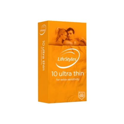 LifeStyles Ultra Thin 10'S Natural Rubber Latex Condoms