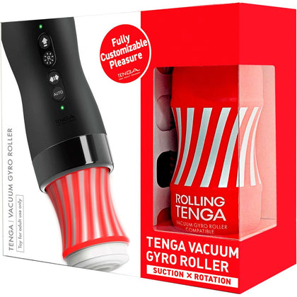 Introducing the TENGA Vacuum Gyro Roller Set - Model VGR-500X: Next-Level Pleasure for All Genders, Unleash the Sensational Suction and Rotation Experience in Vibrant Coral Pink