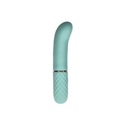 Discover Sensual Bliss with Scout Luxe Pleasure Curved Tip Bullet Vibrator Model Mini Green - Versatile Unisex Toy for Targeted Stimulation