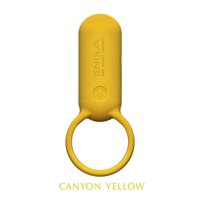 Tenga Smart Vibe Ring SVR- Canyon Yellow: Powerful Rechargeable Cock Ring for Clitoral Stimulation