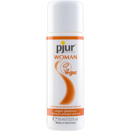 pjur Woman Vegan Water-Based Personal Lubricant - pH Balanced Formula for Women - Paraben-Free, Gluten-Free, and Vegan-Friendly - 30ml Bottle