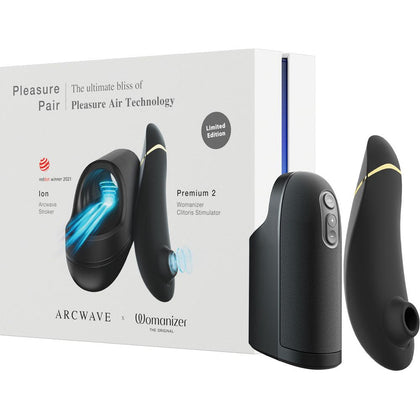 Arcwave Ion & Womanizer Premium 2 - The Unforgettable Duo: Ultimate Pleasure Air Stroker and Clitoral Stimulator