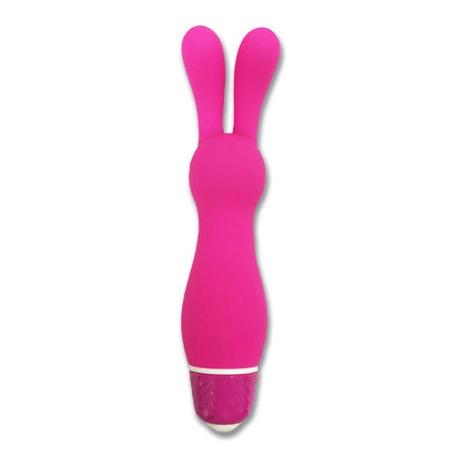 Sweetie Rabbit Vibe - Rechargable Waterproof Silicone Vibrating Rabbit Ears Stimulator - Model SRV-7 - For Women - Clitoral and G-Spot Stimulation - Pink