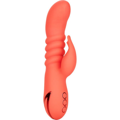 California Dreaming Orange County Cutie Vibrating Thrusting G-Spot Massager - Model X123, Female, Orange - Adult Naughty Store