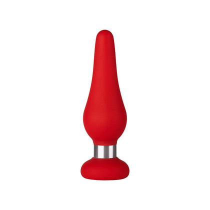 Introducing the SensaFirm F-21 Tear Drop Red S Anal Pleasure Toy - Adult Naughty Store