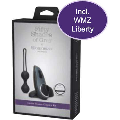 Fifty Shades of Grey X Womanizer Liberty Black Desire Blooms Couple's Kit - Intense Pleasure for Couples