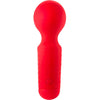 Introducing the Sensa Pleasure MINI WAND MW65 - Red: A Powerful and Versatile Silicone Rechargeable Vibrator for Intense Pleasure - Adult Naughty Store