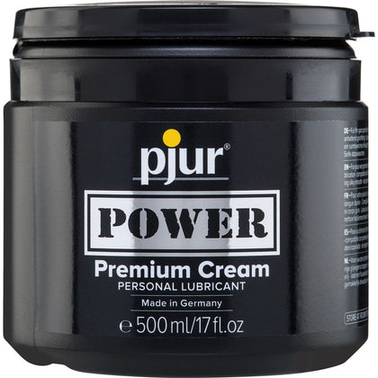 pjur Power 500 ml Premium Cream Lubricant for Extra Hot Sex - Long-Lasting, Skin-Friendly Formula - Easy to Use and Clean - Suitable for All Genders - Intensify Pleasure - Sleek Black Bottle