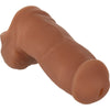 Packer Gear Ultra-Soft Silicone STP - Model 5, FTM Stand-to-Pee Device for Realistic All-Day Wear and Pleasure - Brown - Adult Naughty Store