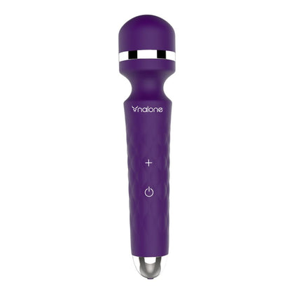 Introducing the Rock Purple Rechargeable Wand Vibrator - Model RP-1001: The Ultimate Pleasure Companion for Intense Sensations!