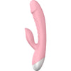 Introducing the PleasureMax RV20: Pink Dual Stimulation Rabbit Vibrator - Adult Naughty Store