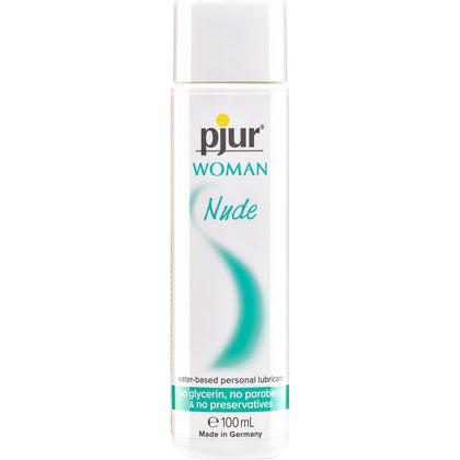 pjur Woman Nude Water-Based Lubricant for Sensitive Skin - Model W100 - Intimate Care for Women - Long-Lasting Formula - Odourless and Taste-Free - Transparent