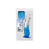 LoveCrest Two Tone PVC Dong Model 6 Translucent Clear/Blue Dildo #6AB - Unisex Curved Stimulator - Adult Naughty Store