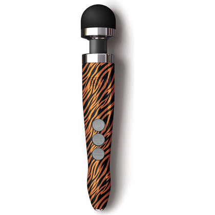 Doxy Die Cast 3R Tiger Rechargeable Vibrating Wand Massager - Model DCT3R002 - Unisex - Full Body Pleasure - Onyx Black