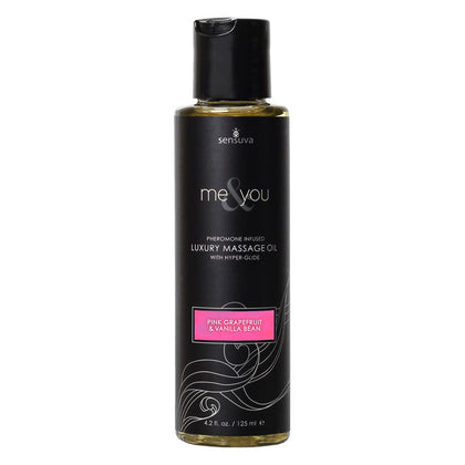 Sensuva Me & You Massage Oil Grapefruit Vanilla - Luxurious Aromatherapy Blend for Sensual Massages - Adult Naughty Store