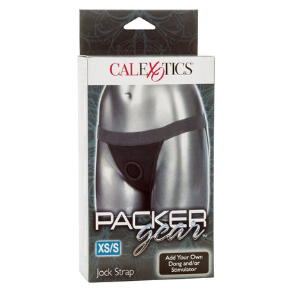 Packer Gear Jock Strap XS/S - Ultra-Soft Strap-On Harness for Double Penetration Pleasure - Model PGJS-01 - Unisex - Comfortable Support for Intense Passion - Black - Adult Naughty Store