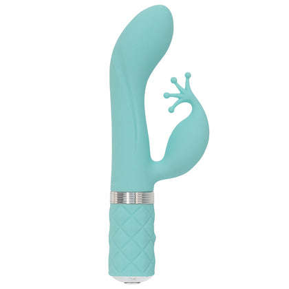 Introducing the Kinky Luxe Pleasure Wand - Model 4.0 G-Spot and Clitoral Stimulator for Women in Teal-Black: The Epitome of Sensual Elegance