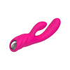 Introducing the Sensa Pleasure Pure Pink Rechargeable Heating Rabbit Vibrator - Model SP-207X: The Ultimate Dual Stimulation Experience - Adult Naughty Store