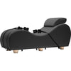 Introducing the Black Label Black Chaise II - The Ultimate Kama Sutra-Inspired Bondage Chaise Lounge for Enhanced Pleasure and Intimacy - Adult Naughty Store