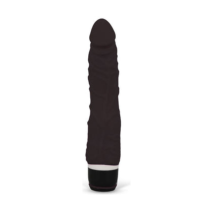 Silicone Classic Thin Veined 033 Seven Function Black - Powerful Waterproof Vibrator for G-Spot and Clitoral Stimulation