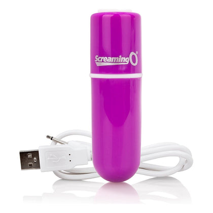 Introducing the Charged Vooom Rechargeable Bullet Vibe Purple: The Ultimate Pleasure Powerhouse! - Adult Naughty Store