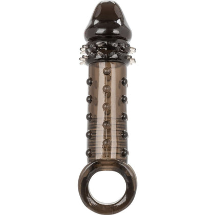 Introducing the SensaMaxx Ultimate Stud Extender - Model SX-2000: The Perfect Male Pleasure Enhancer for Enhanced Intimacy and Satisfaction in Smoke Grey - Adult Naughty Store