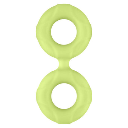 F-81: Double Ring (Liquid Silicone) 44mm - Glow - Premium Male Pleasure Enhancer - Model F-81 - Adult Naughty Store