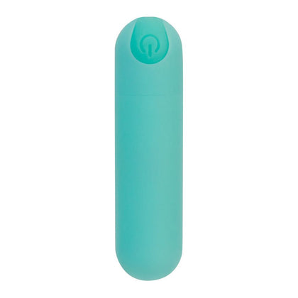 Powerbullet Essential Bullet Teal - Rechargeable Silicone Vibrating Bullet for Intense Pleasure