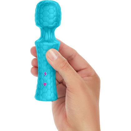 Ultra Wand Mini Turquoise - Compact Waterproof Vibrating Massager for Intense Pleasure in All the Right Angles - Adult Naughty Store