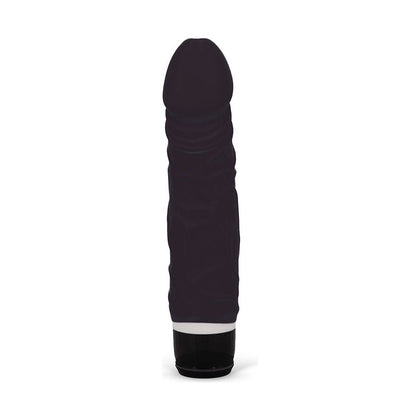 Silicone Classic Thick Veined 034 Seven Function Black Dildo Vibrator