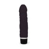 Silicone Classic Thick Veined 034 Seven Function Black Dildo Vibrator - Adult Naughty Store