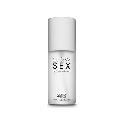 Bijoux Indiscrets Slow Sex Full Body 50ml Massage Oil - Sensual Body-on-Body Pleasure, Intimate Glide, Coconut Scent